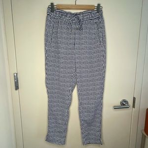 H&M Dressy Blue and White Joggers / Trousers / Pants Size 6 US